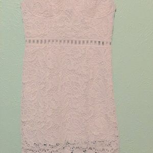 White eyelet dress size small
